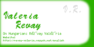 valeria revay business card